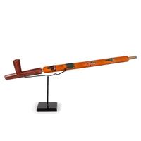Standing Rock Sioux Figural Pipe Stem, with Catlinite Bowl