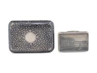 Two Continental Niello Silver Snuff Boxes