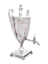 An English Silver-Plate Hot Water Urn