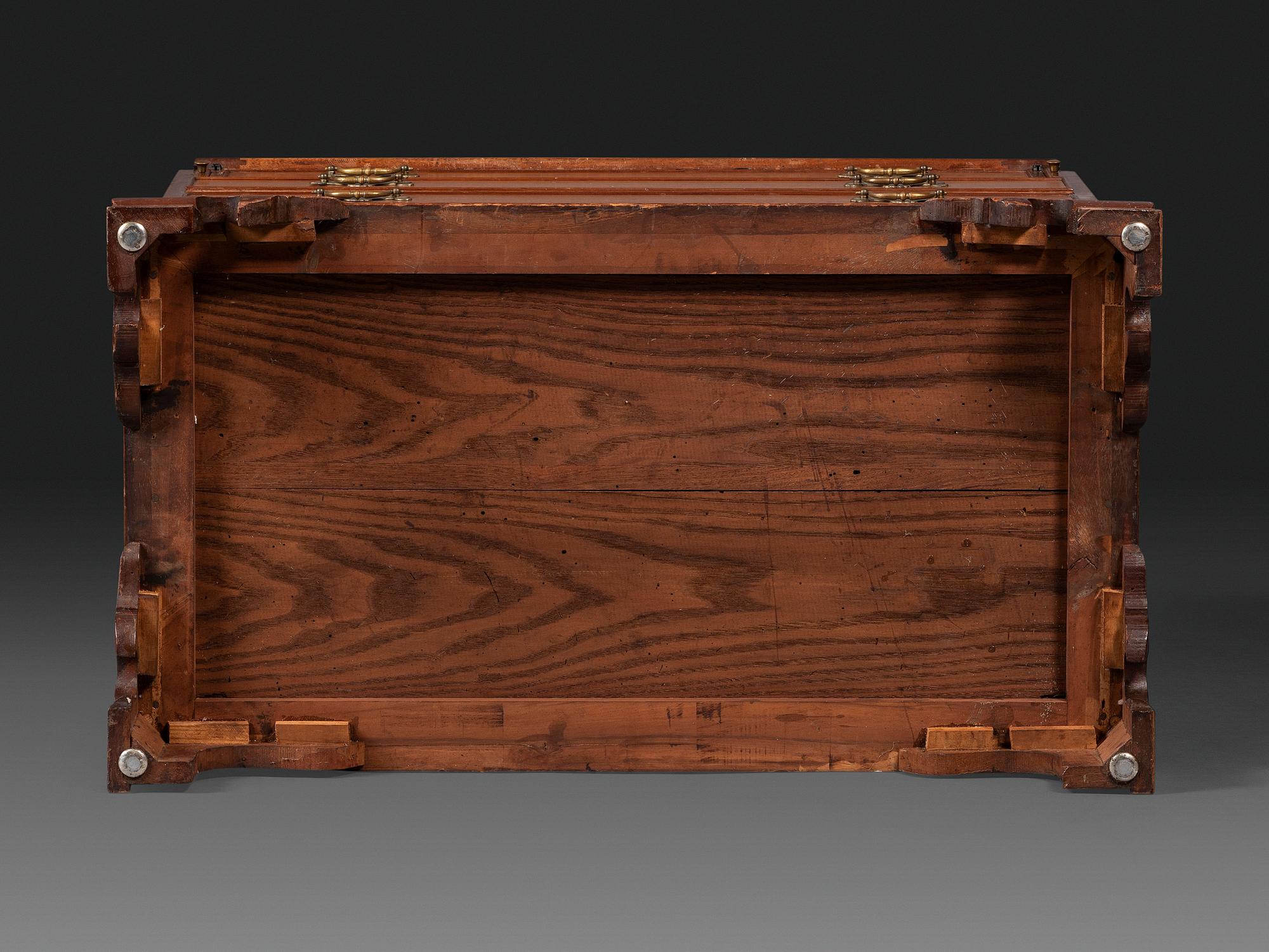 A Chippendale Style Mahogany Slant Front Desk