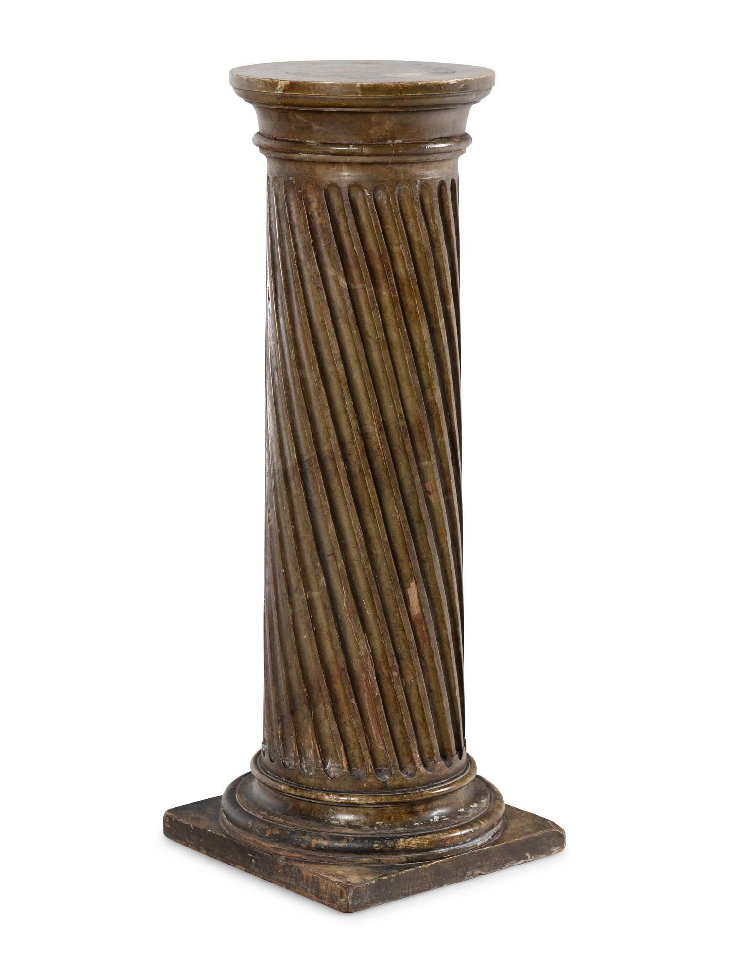 A Continental Painted Pedestal