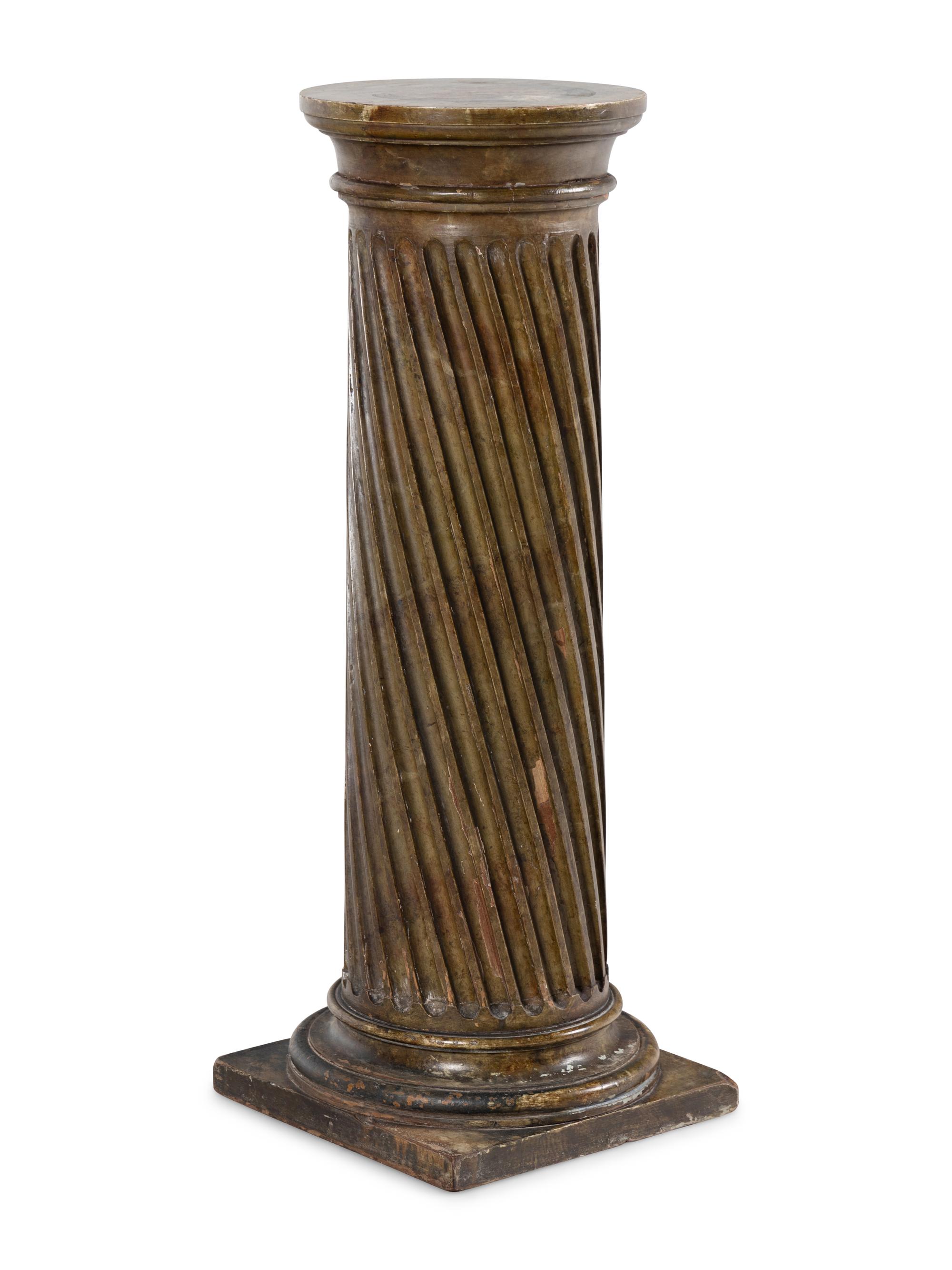 A Continental Painted Pedestal