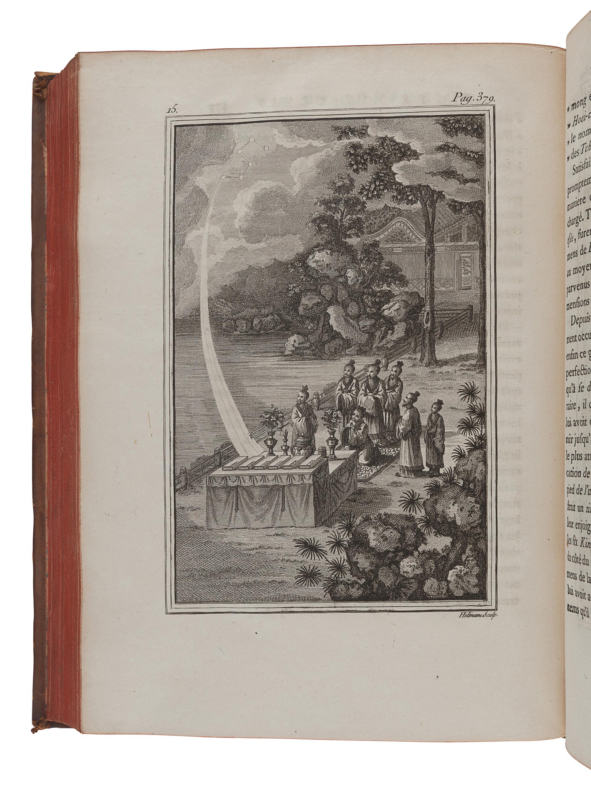 AMIOT, Joseph Marie (1718-1793), and others. Memoires concernant l’histoire, les sciences, les arts, les mœurs, les usages, &c. des chinois : par les missionaires de Pekin . Paris: Nyon, 1776-1791.
