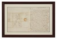 [Americana] [Declaration of Independence] Ellery, William. Autograph Letter, signed
