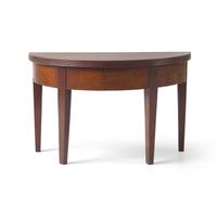 A Miniature Federal Inlaid Mahogany Demilune Console Table