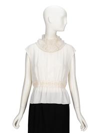 Chanel, Sequined Tweed Jacket & Blouse Ensemble