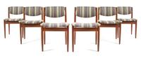 Finn Juhl (Danish, 1912-1989), FRANCE & SONS, 1960s, a set of six dining chairs, model no. 197
