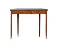 Two Federal Style Mahogany and Maple Inlaid Game Tables