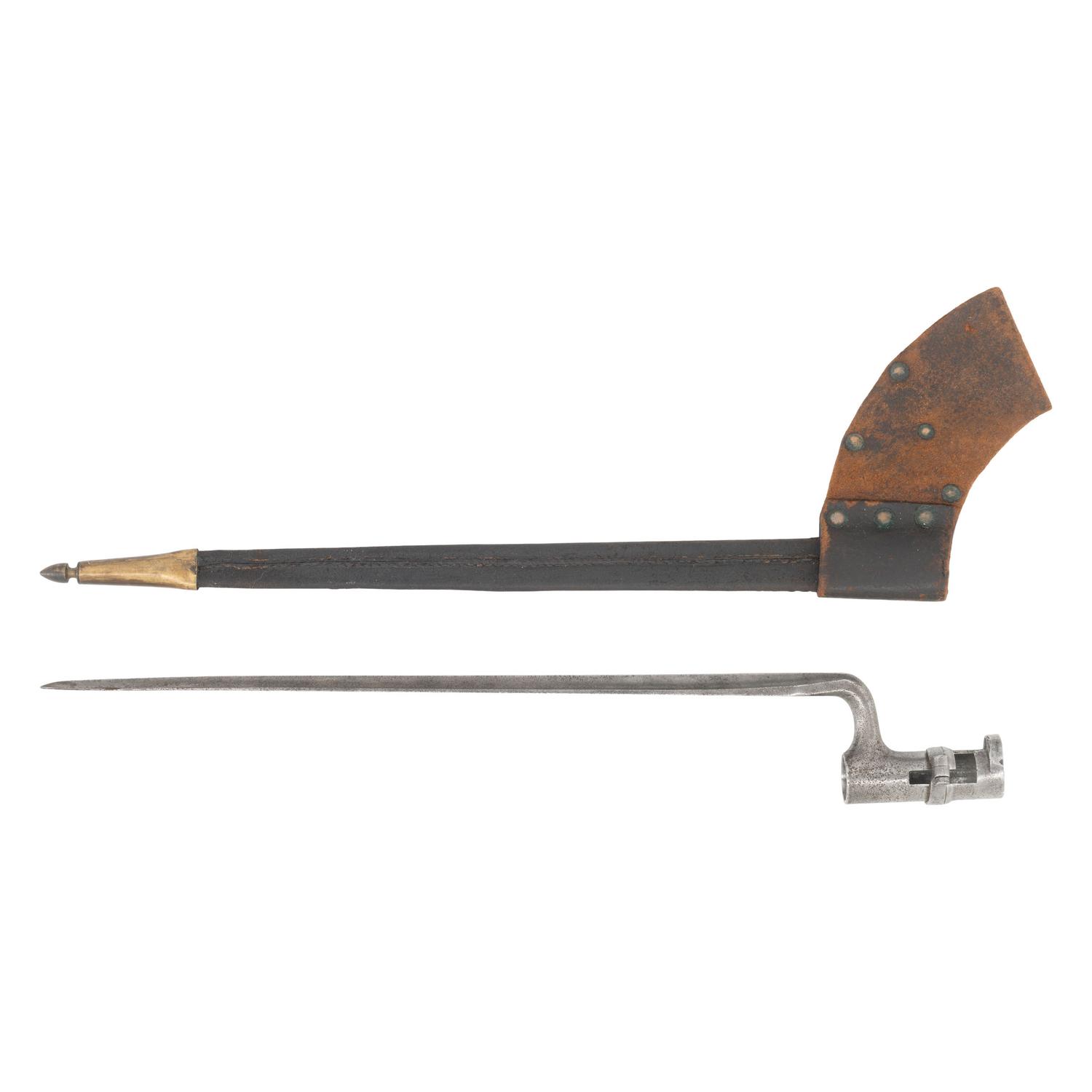 Sharps Rifle Socket Bayonet by Collins & Co with Scabbard