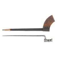 Sharps Rifle Socket Bayonet by Collins & Co with Scabbard