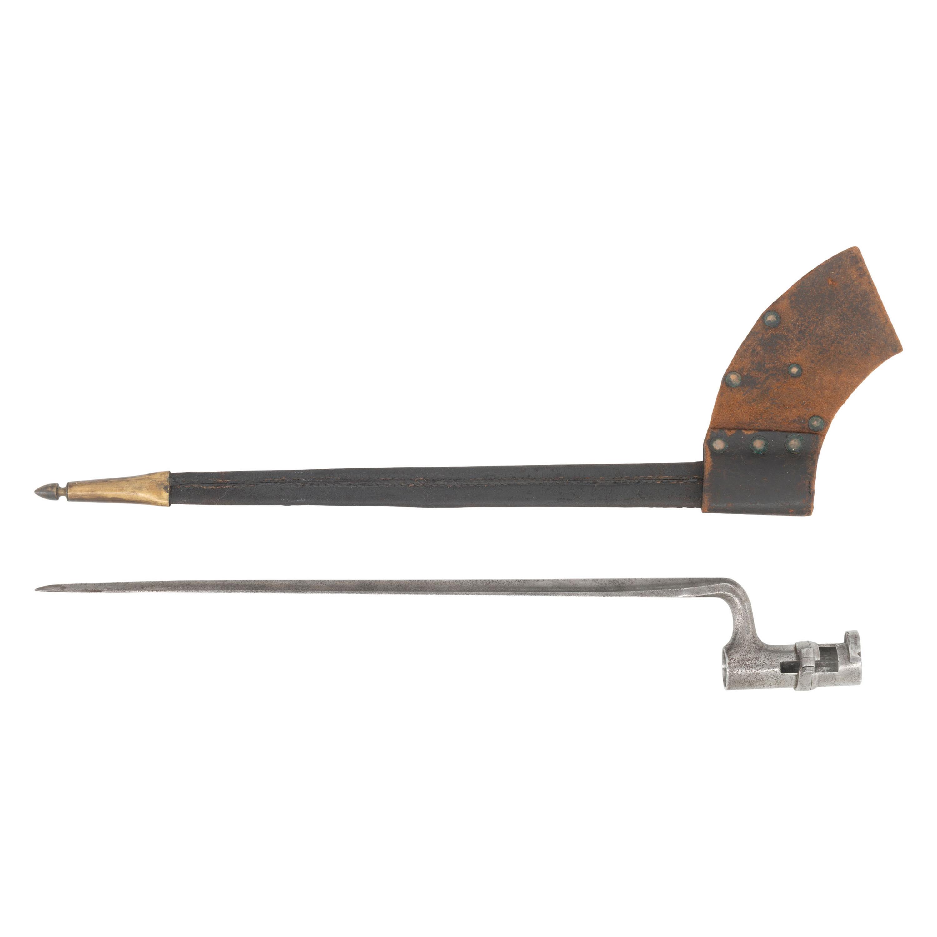 Sharps Rifle Socket Bayonet by Collins & Co with Scabbard
