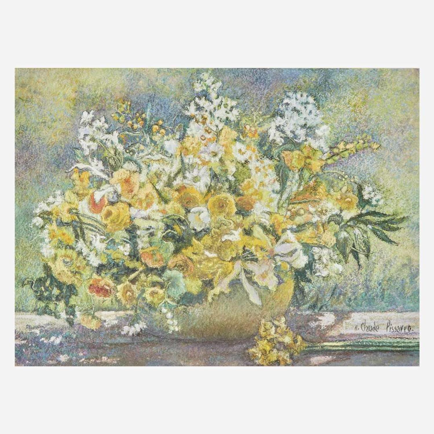 Hugues Claude Pissarro (French, B. 1935) Le Bouquet de la Chambre d'Yvon