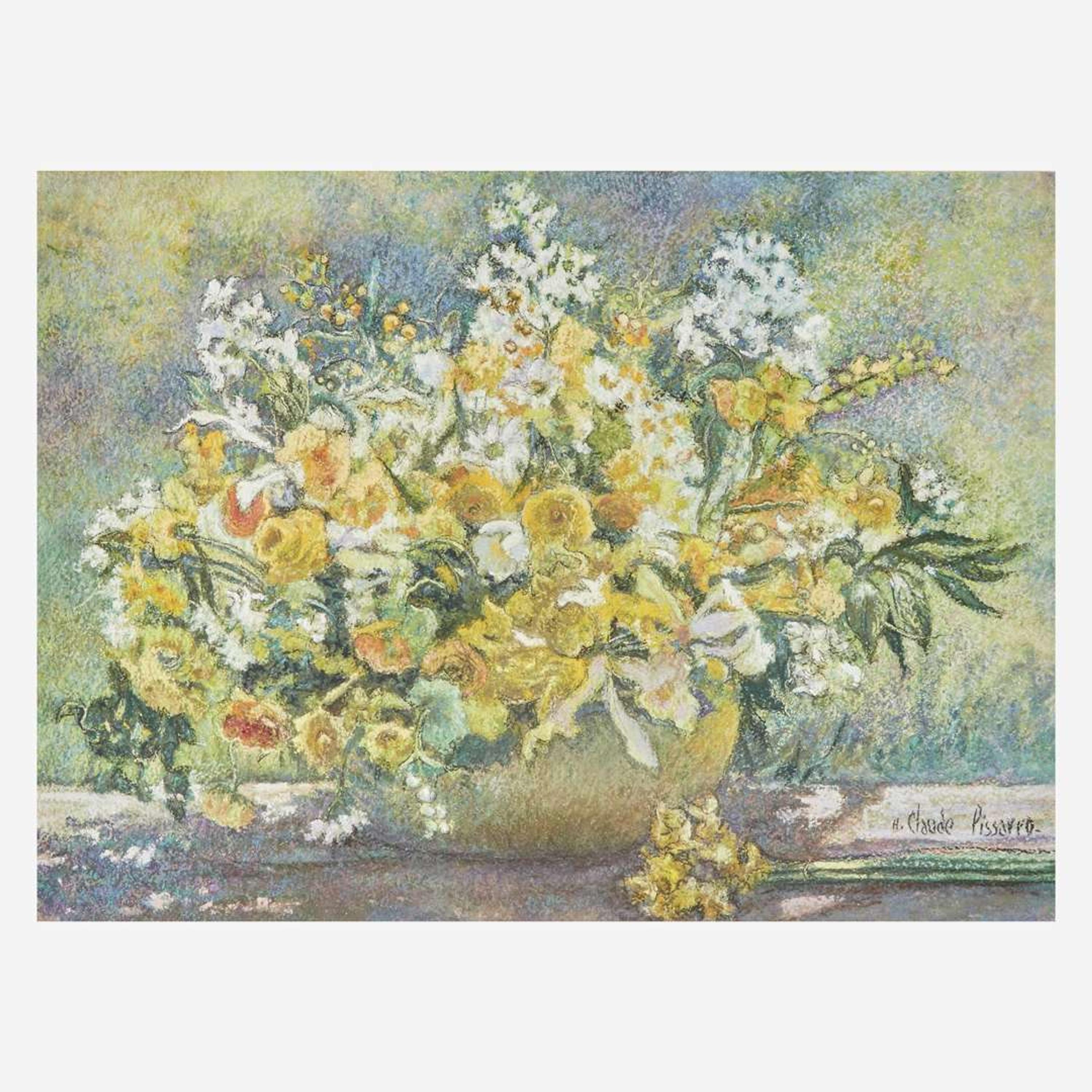 Hugues Claude Pissarro (French, B. 1935) Le Bouquet de la Chambre d'Yvon