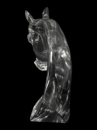 A Lalique Tête de Cheval Sculpture