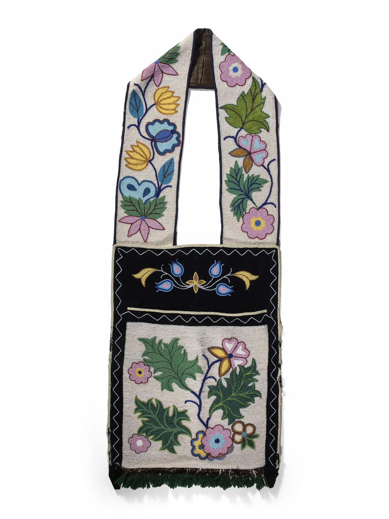 Anishinaabe Beaded Bandolier Bag