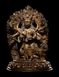 A Sino-Tibetan Gilt Bronze Figure of Bodhisattva