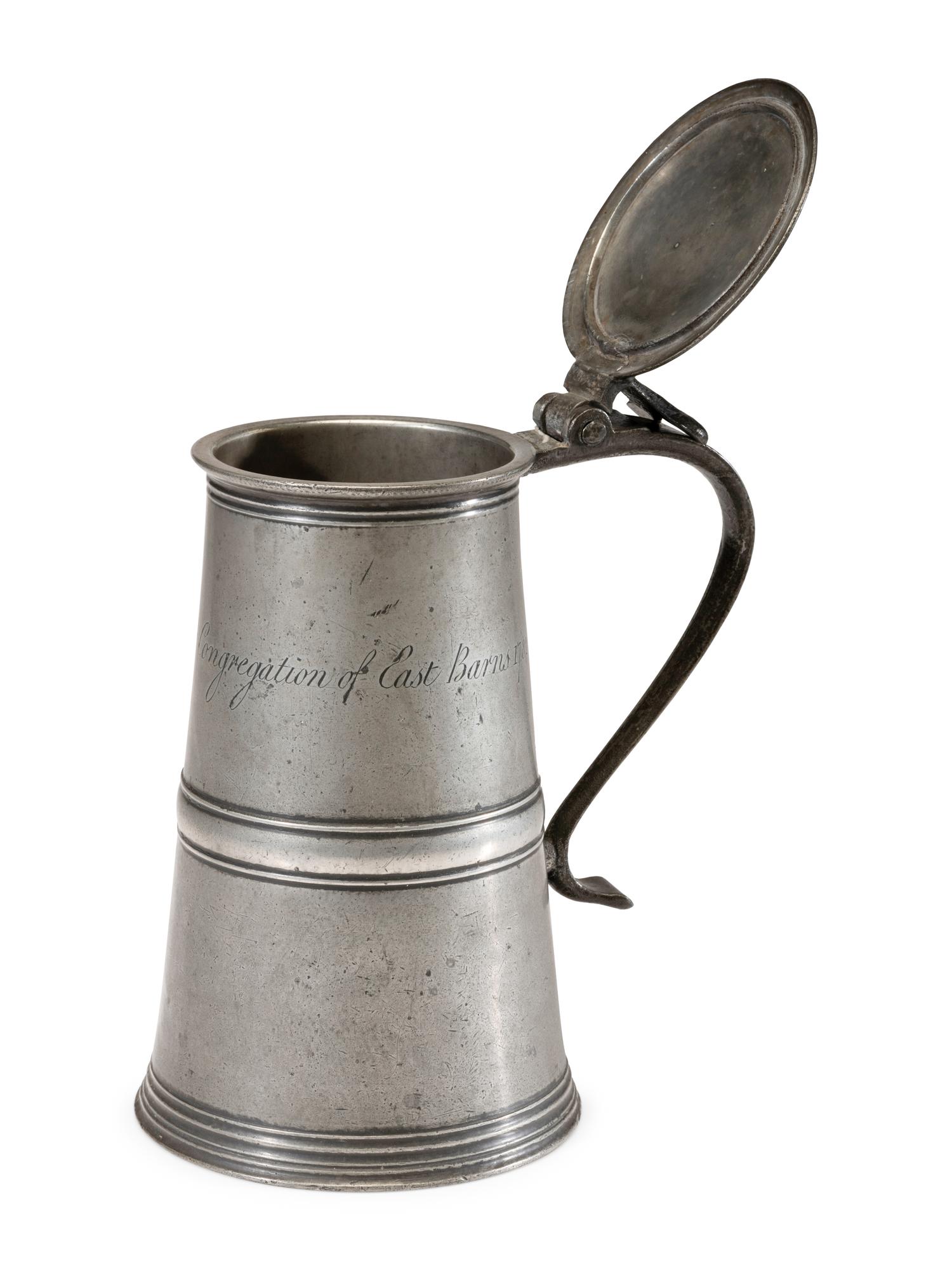 A Scottish Pewter Communion Flagon