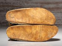 Cheyenne Beaded Buffalo Hide Moccasins