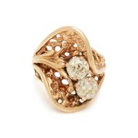YELLOW GOLD AND DIAMOND RING