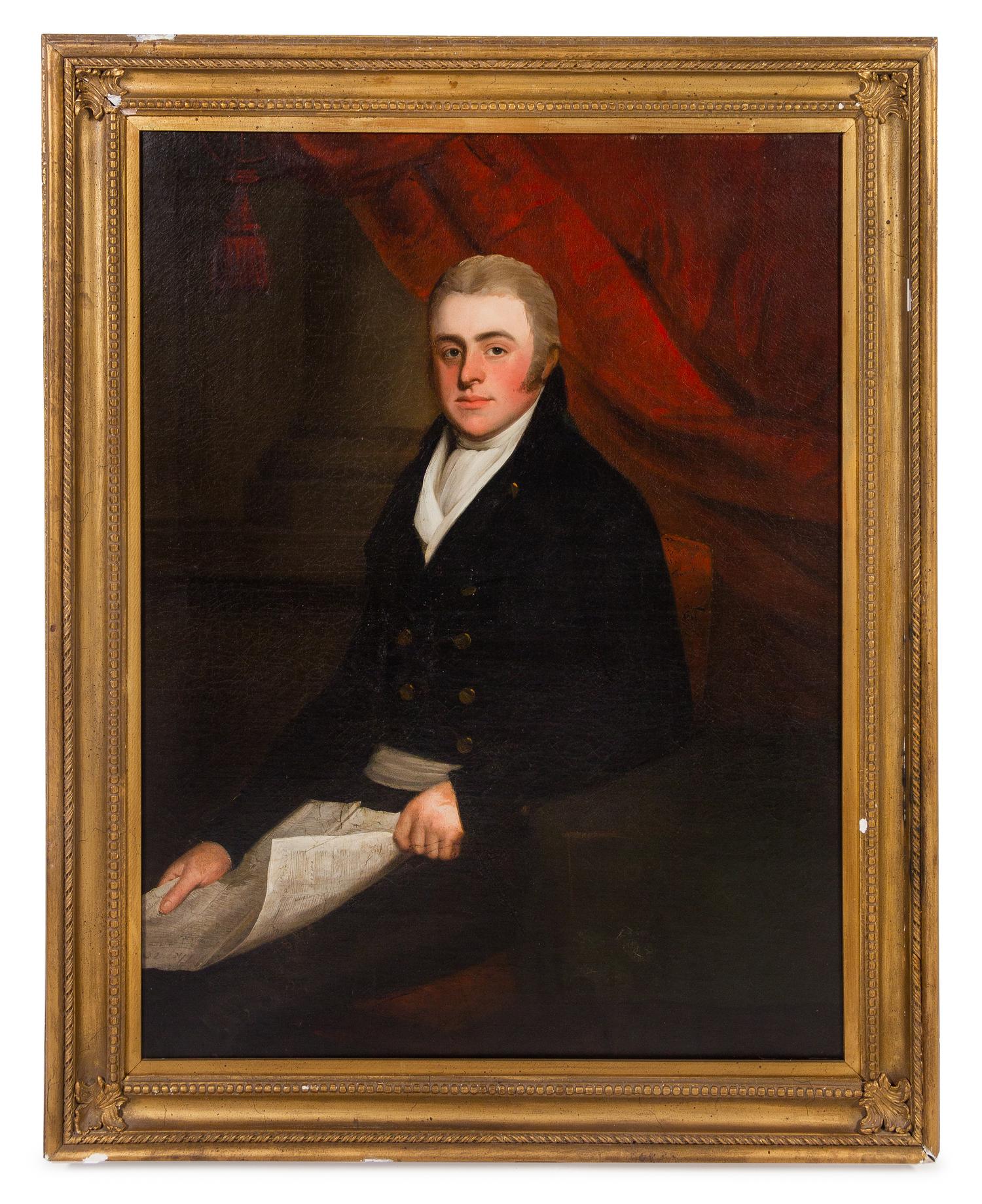 British School, (19th Century), Sir John Edensor Heathcote Knt.