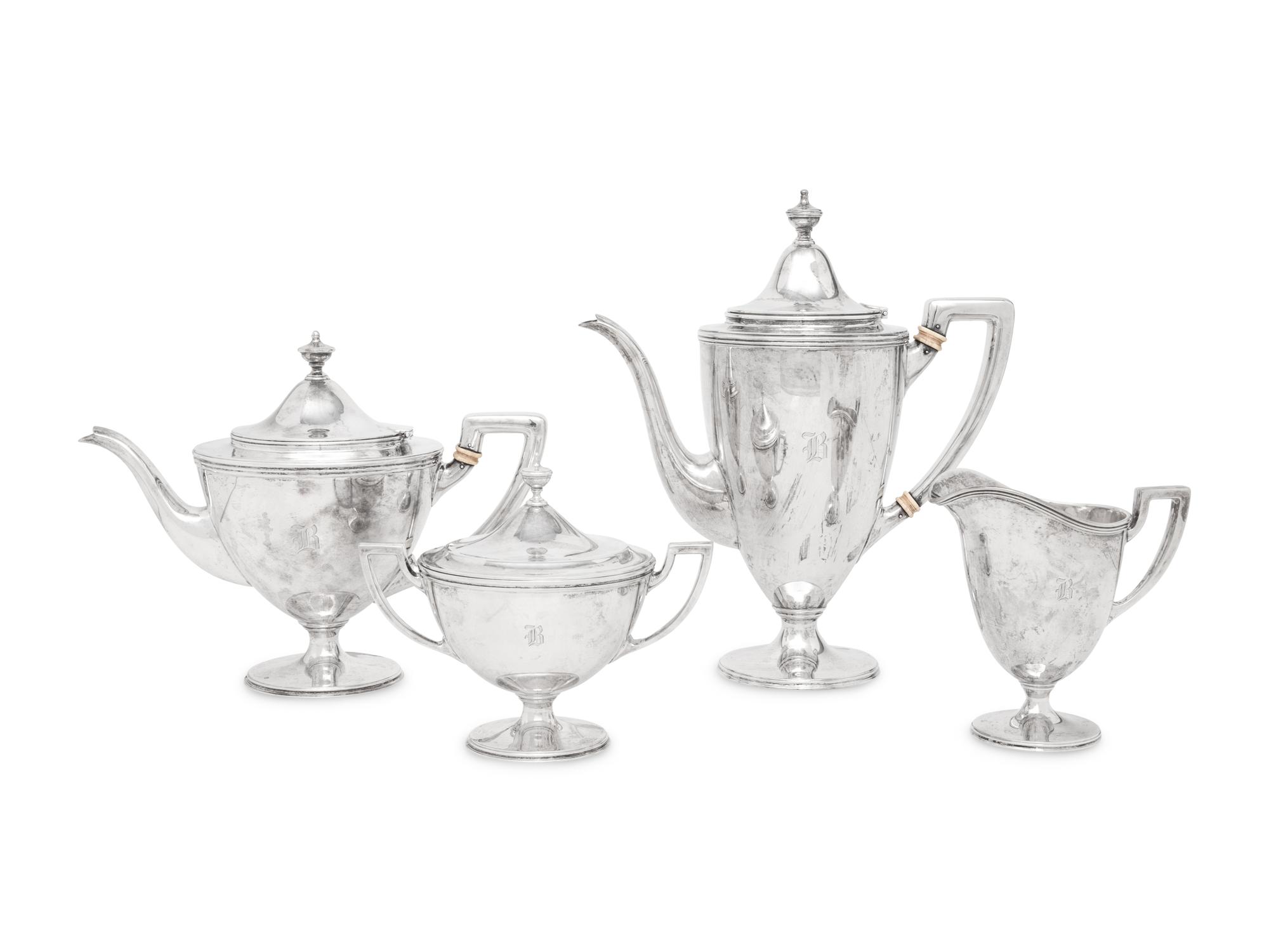 A Tiffany and Co. Silver Tea and Coffee Service