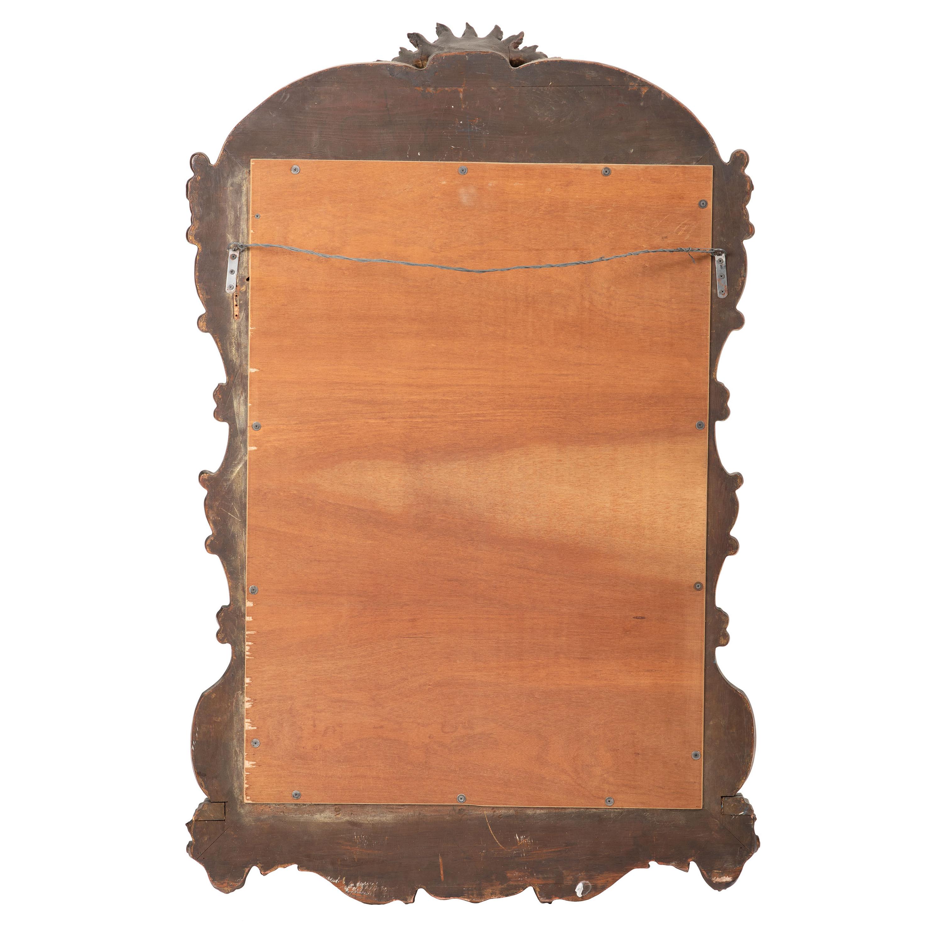 An Italian Carved and Painted Marble-Top Pier Table and Pier Mirror