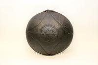 An African Style Wood Shield. Width 16 5/8 inches.