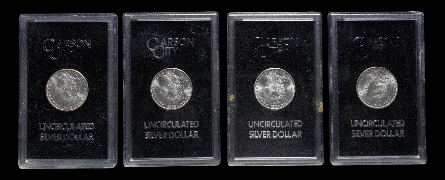 A Group of Ten 1883-CC GSA: Morgan $1 Coins