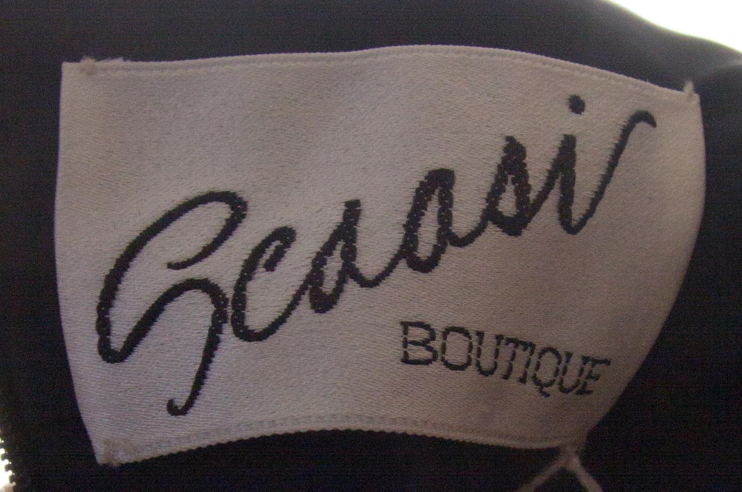 A Scaasi Black Silk Cocktail Dress,
