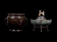 Two Japanese Bronze Articles