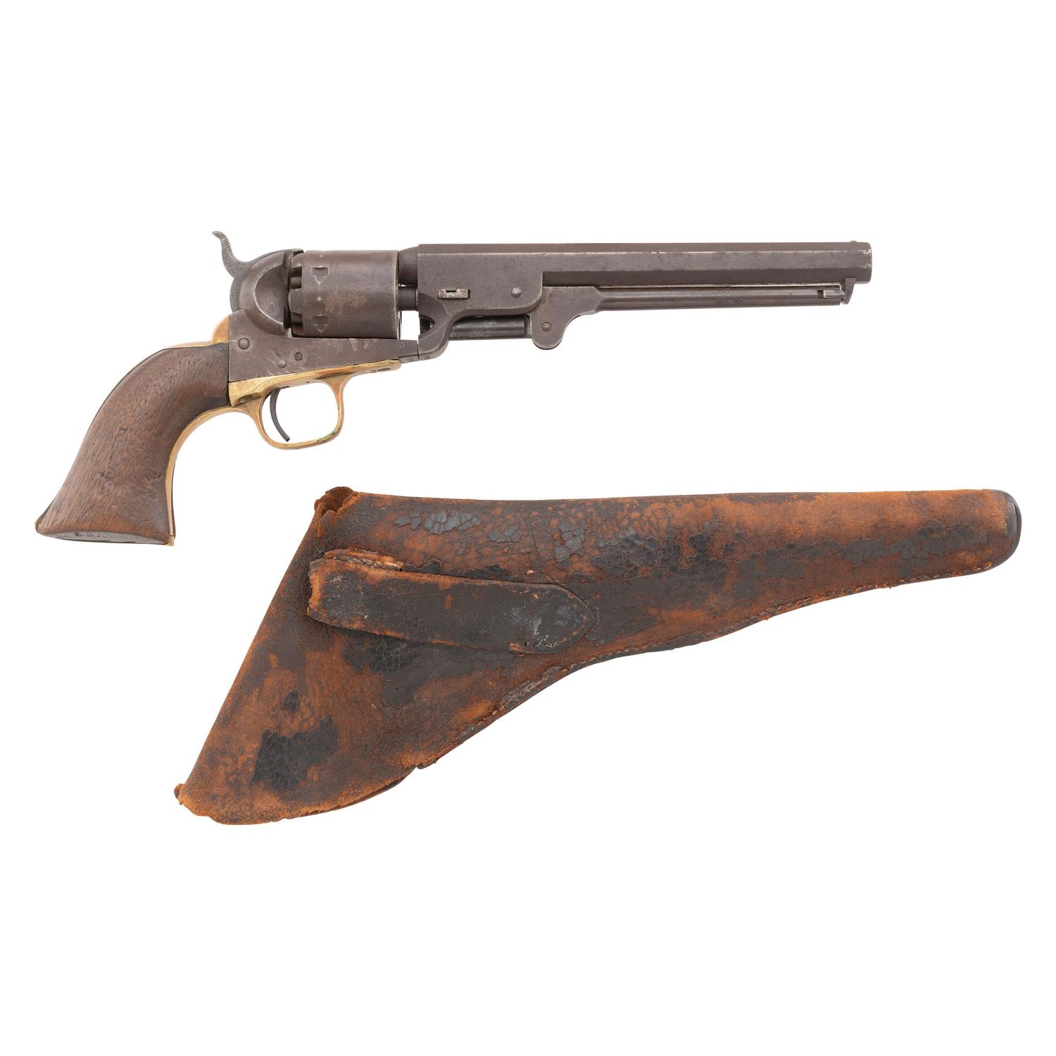 Colt Model 1851 Navy Revolver with Period Holster