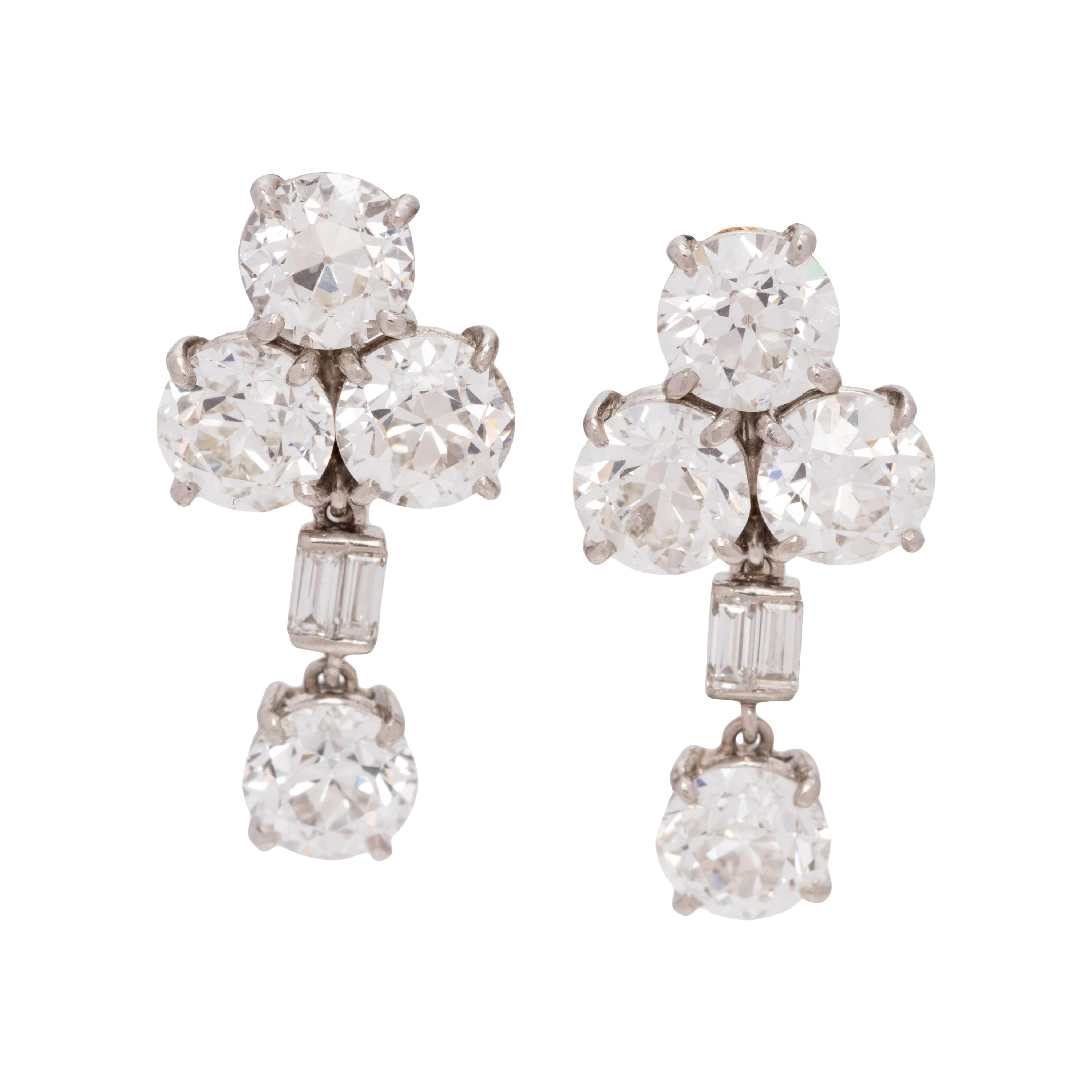 RAYMOND YARD, DIAMOND EARCLIPS