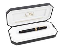An Omas Paragon: Black Fountain Pen