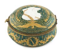 A Sèvres Style Porcelain Napoleonic Table Casket