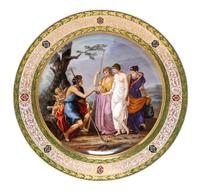 A Vienna Porcelain Charger Diameter 14 inches. — LATE 19TH/EARLY 20TH CENTURY