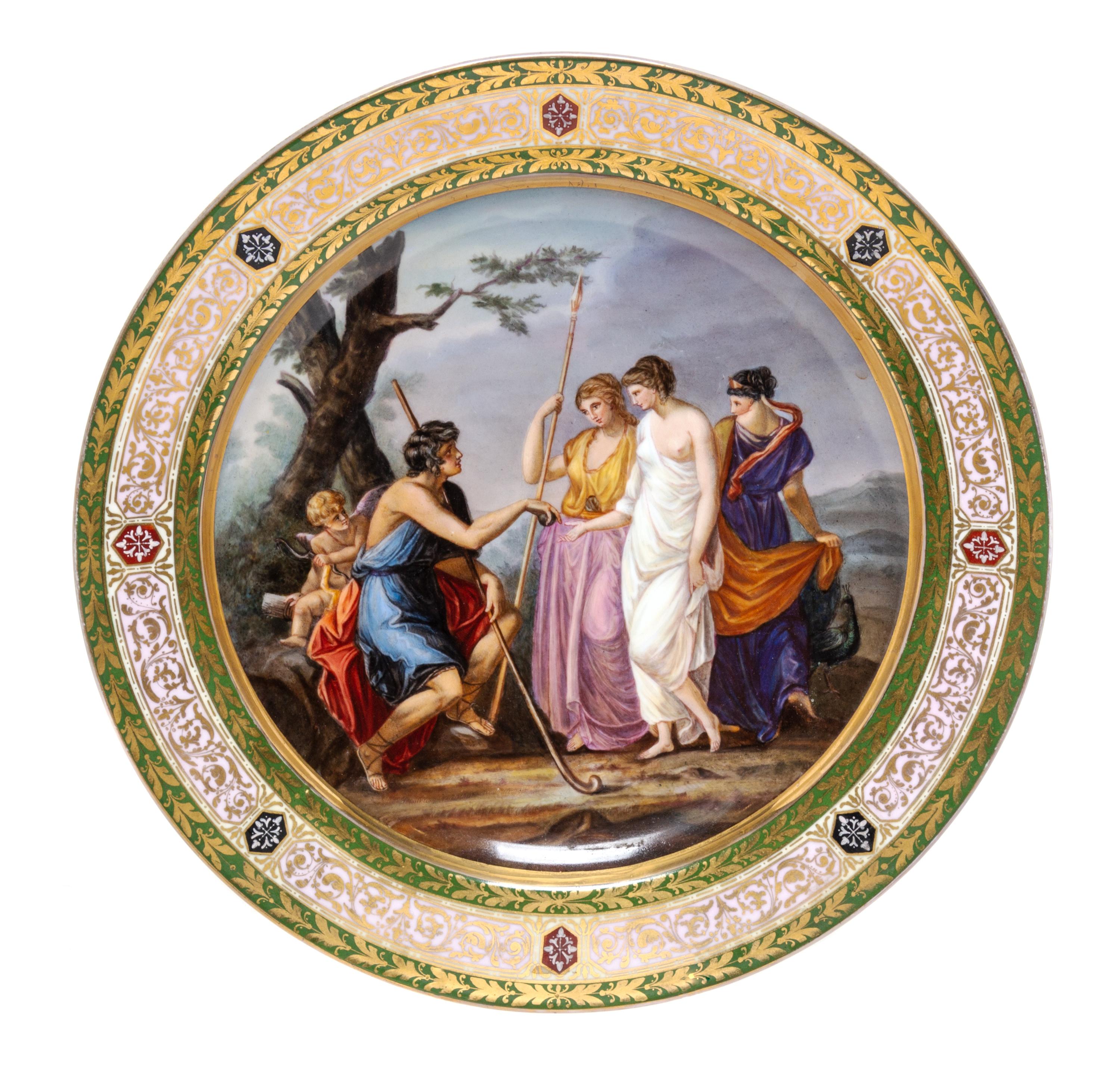 A Vienna Porcelain Charger Diameter 14 inches. — LATE 19TH/EARLY 20TH CENTURY