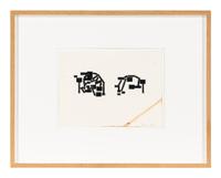 Studies for Unexecuted Sculpture, For Sculpture of Combined Thoughts, 1994 (2 works)