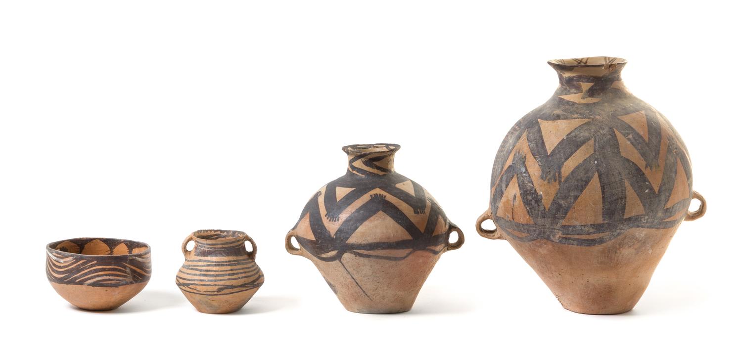 Four Painted Pottery Vessels — NEOLITHIC PERIOD