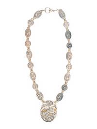 Silver Northwest Coast Necklace, with Gold Accents