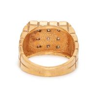 YELLOW GOLD AND DIAMOND RING