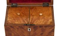 A George III Tortoiseshell Tea Caddy
