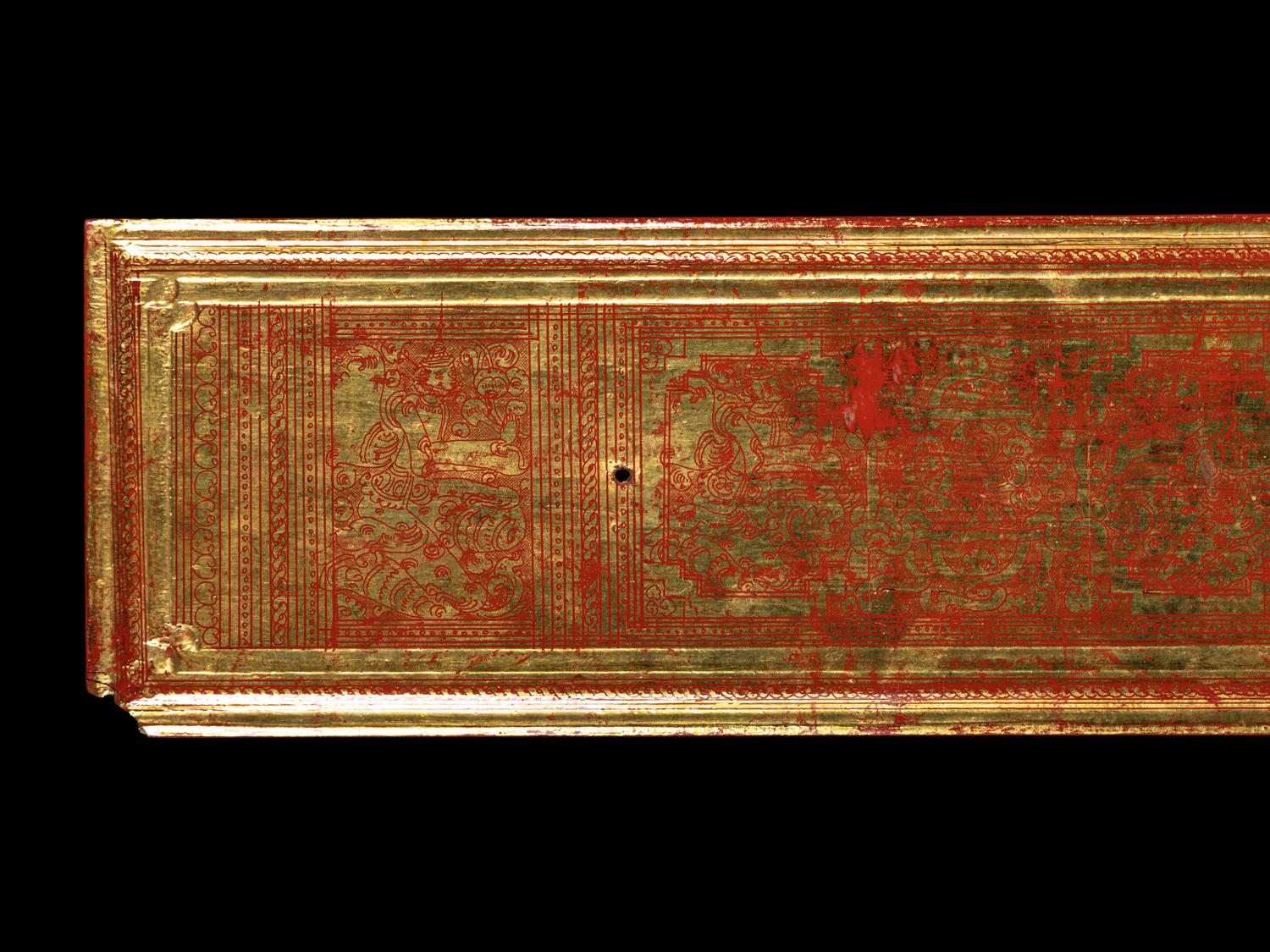 Two Thai Sanskirt Leaves and a Cover