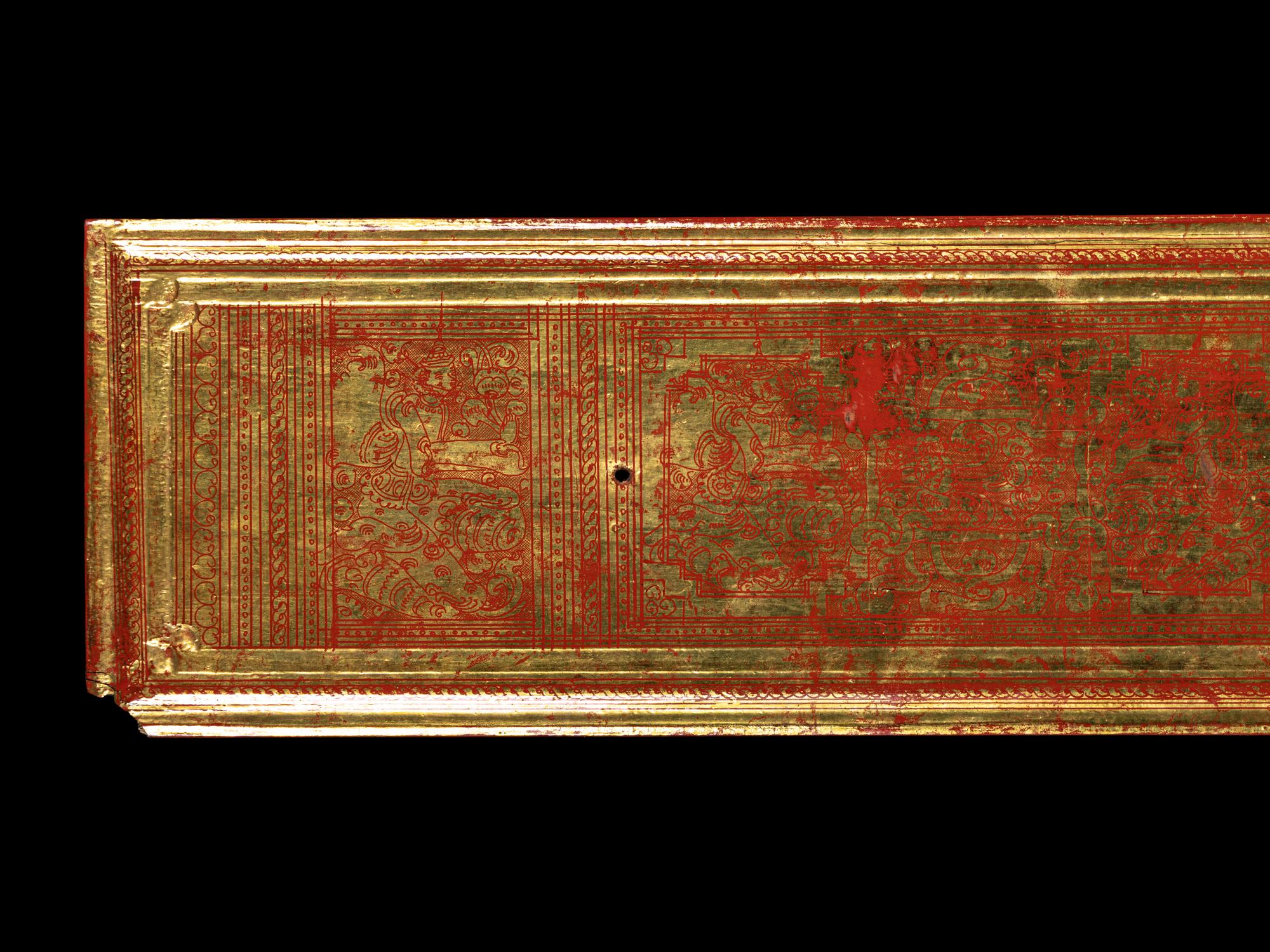 Two Thai Sanskirt Leaves and a Cover