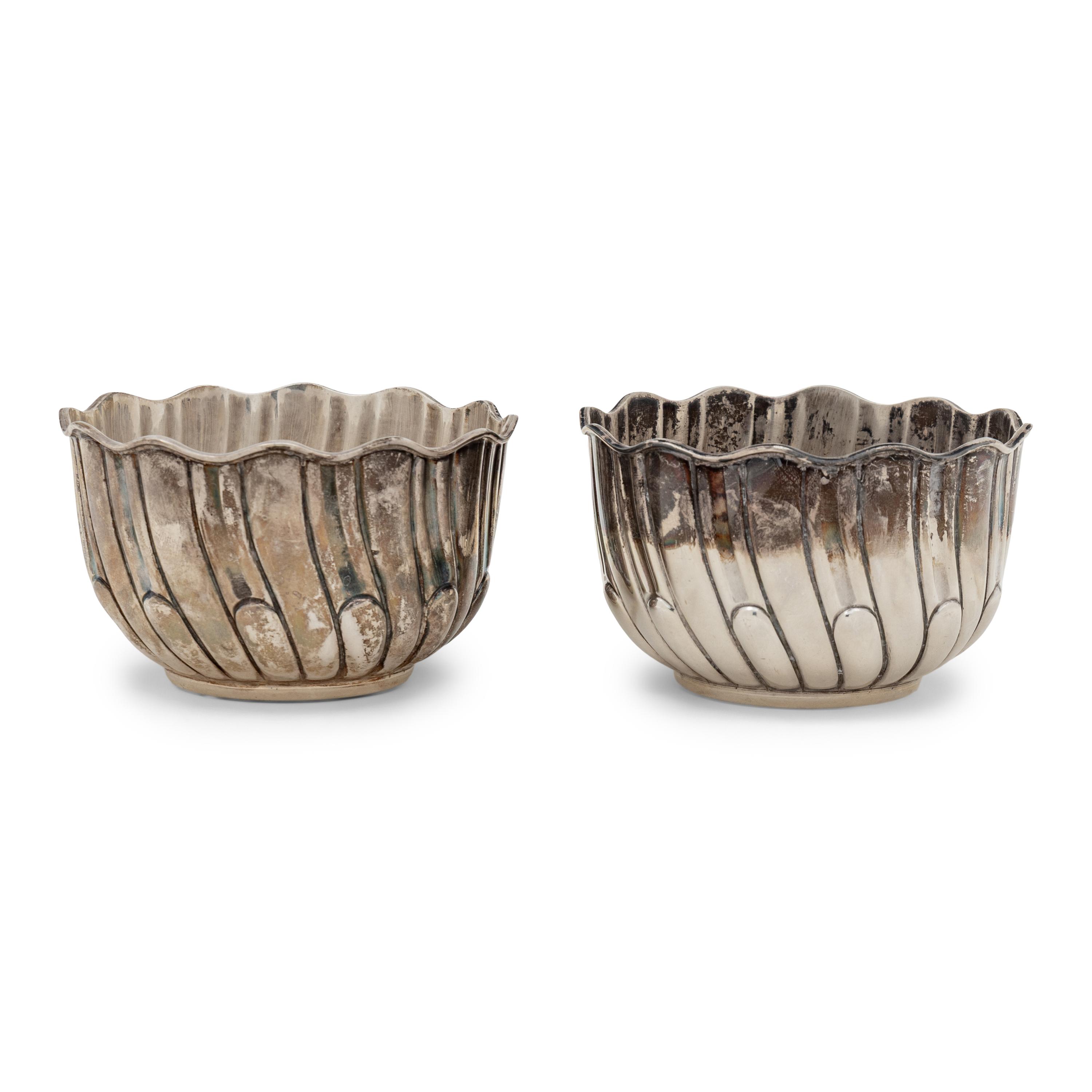 A Pair of Italian Silver Small Bowls