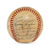 A 1947 Philadelphia Phillies Team Signed Autograph Baseball (PSA Letter of Authenticity)