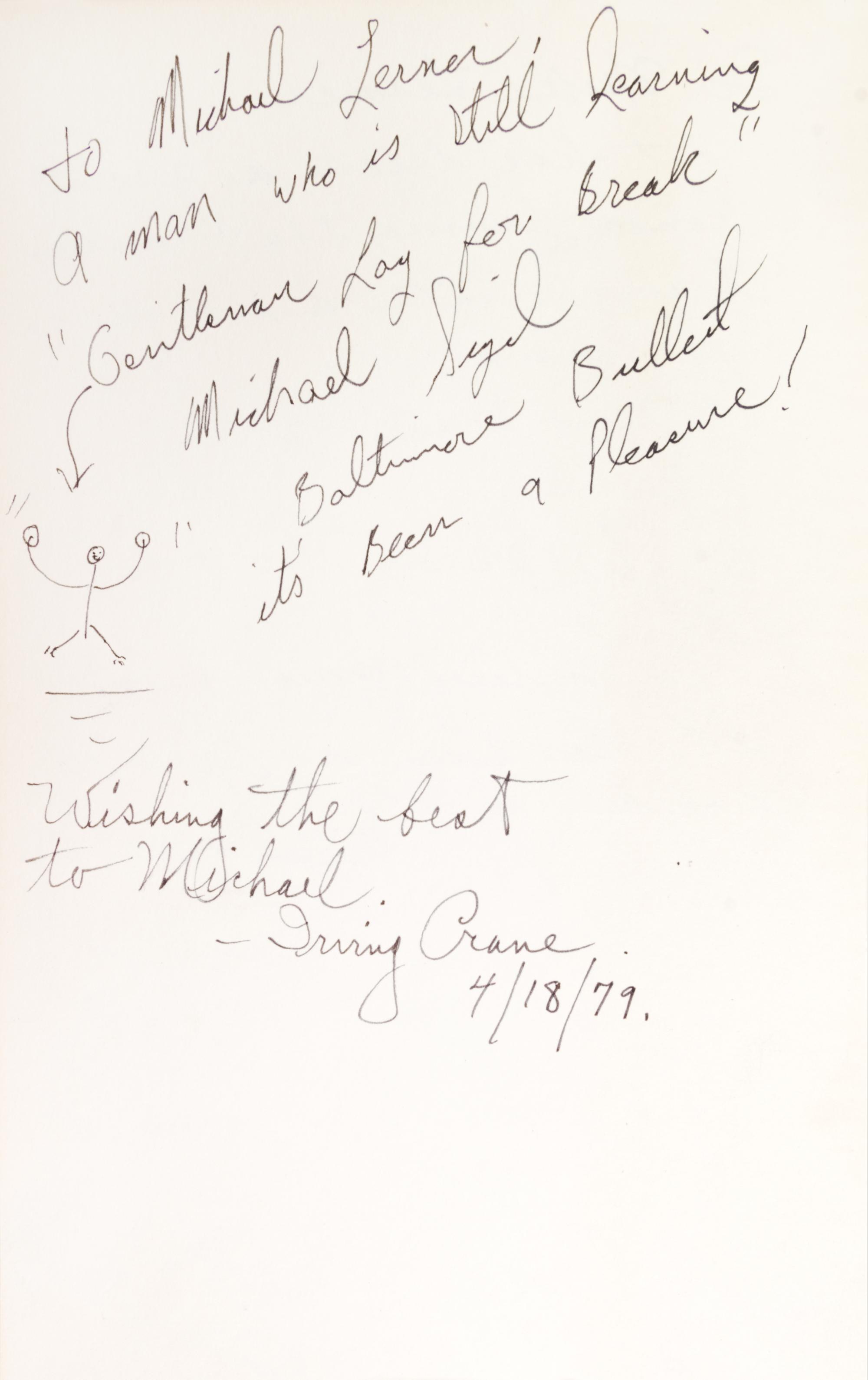 GRISSIM JOHN. Billiards. New York, [1978] First ed. Signed by 10 cast members of the movie The Baltimore Bullet, (1980).