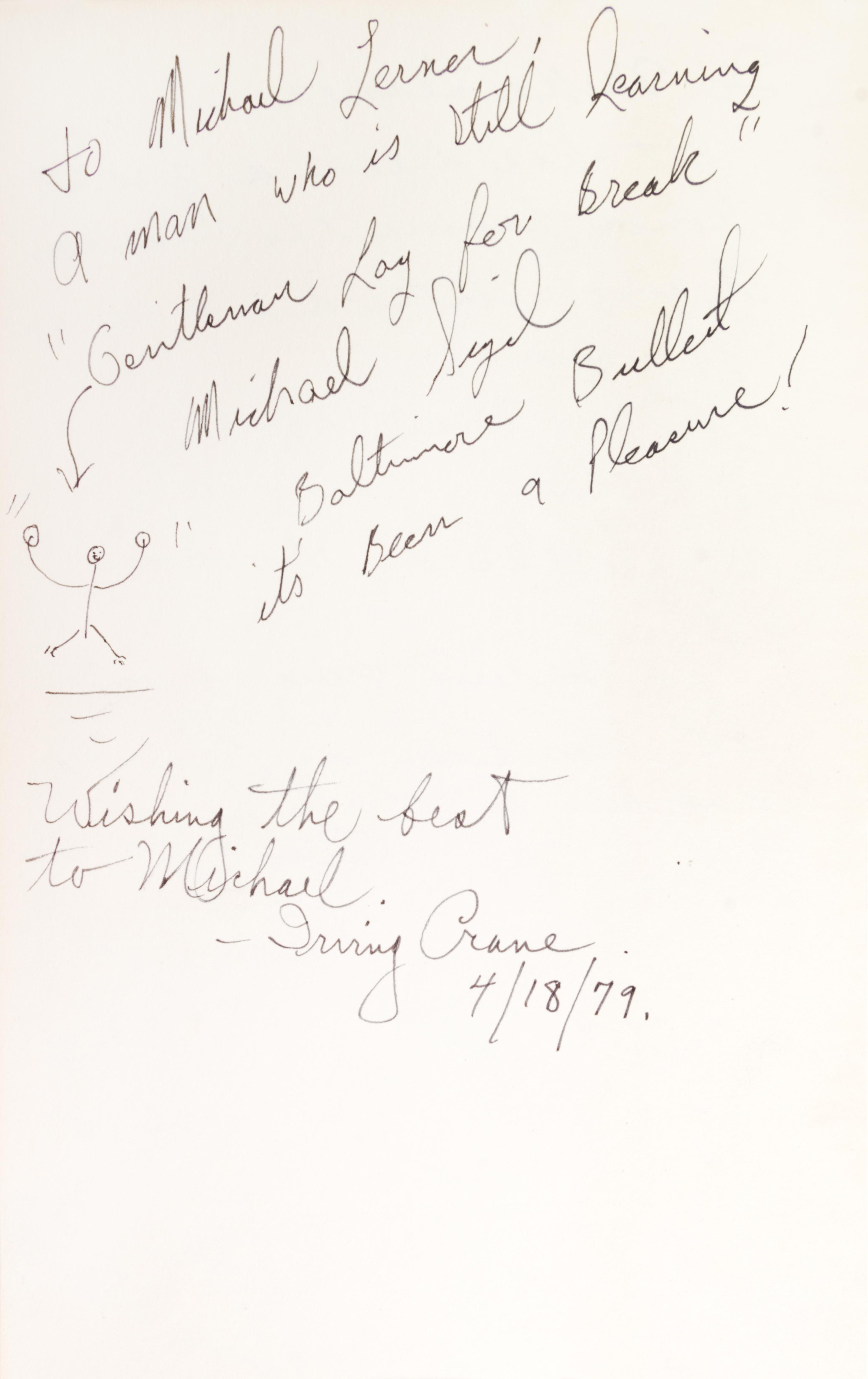 GRISSIM JOHN. Billiards. New York, [1978] First ed. Signed by 10 cast members of the movie The Baltimore Bullet, (1980).