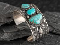 Sterling Silver and Turquoise Cuff Bracelet