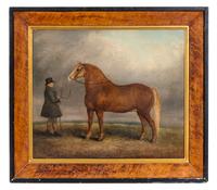 Artist Unknown, (British, 19th Century), Bay and Trainer