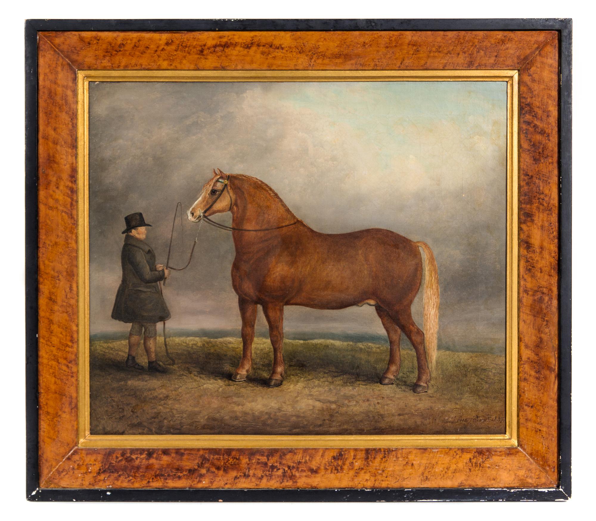 Artist Unknown, (British, 19th Century), Bay and Trainer
